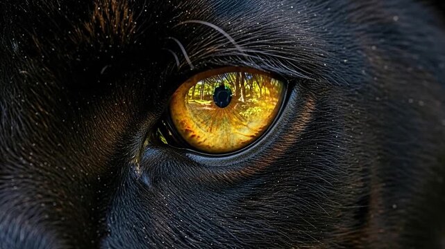 Black panther eye detail stunning colors nature's power intense beauty revealed