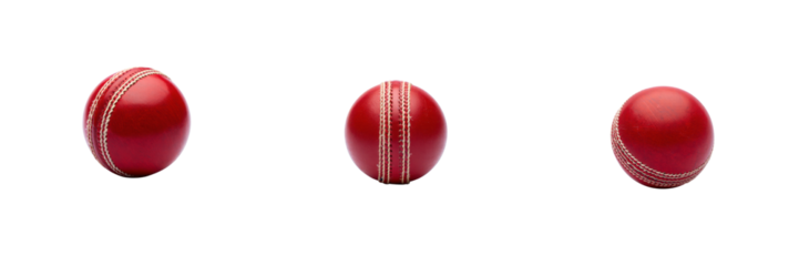 Three red oval pills or capsules isolated on transparent background