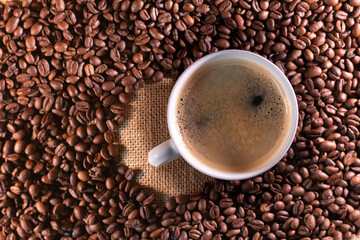 Pose café - grain de café