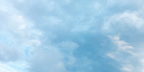 A sunny daylight sky with a puffy white cloud pattern, live streams light canvas, natural, fresh weather, love bright winter natural background 