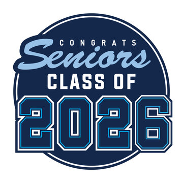Congrats Seniors Class of 2026, graduation honorable student badge