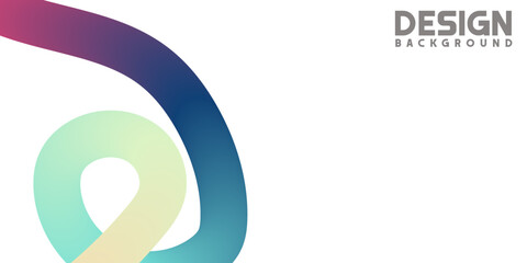 Obraz premium Abstract Gradient Shape Design Background with Modern Typography Element Illustration