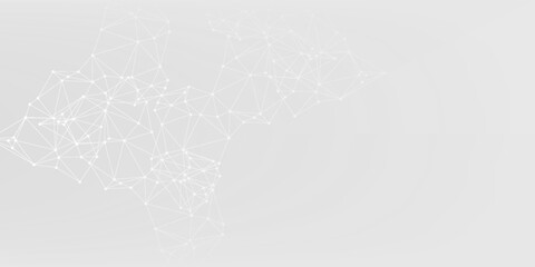 Grey white Abstract technology background, Hi tech digital connect, communication, high technology concept, science, technology background eps 10