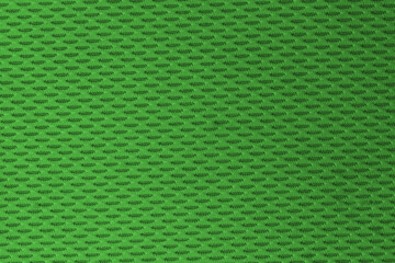 Vibrant green sports mesh fabric textured with repeating small diamond pattern