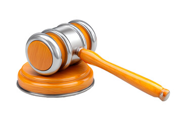 Auction hammer with shiny wooden base ready for bidding at an exciting auction event