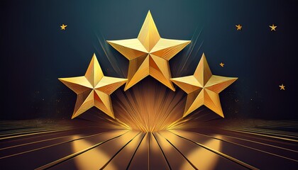 four and a half golden stars rating review