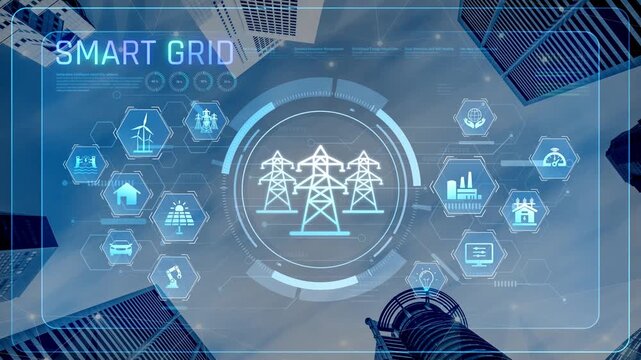 Smart grid system integrating renewable energy sources, energy storage, smart inverters, and demand response for efficient, decentralized, and modern power distribution Marrow
