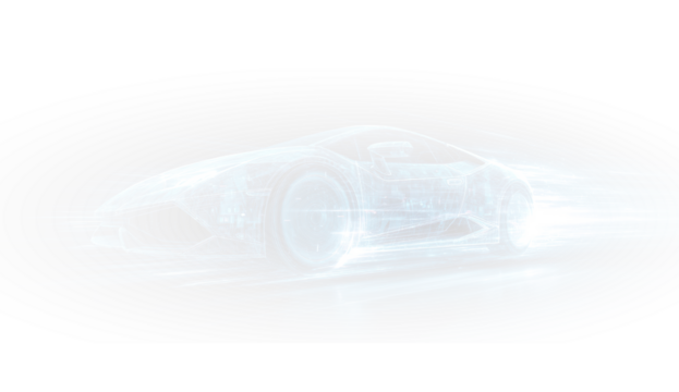 Sleek sports car racing on track with speed lines automobile vehicle PNG - Powered by Adobe