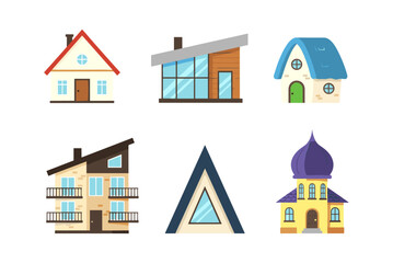 Various building architecture for real estate and urban design