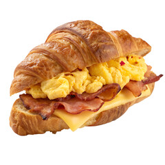 Croissant isolated on a transparent background
