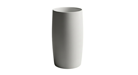 Elegant Cylindrical Ceramic Vase in Neutral Gray Tones for Minimalist Interior Design and Decorative Home Accents adding a touch of modern style