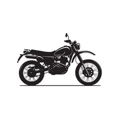 Fototapeta premium motorcycle silhouette on white background