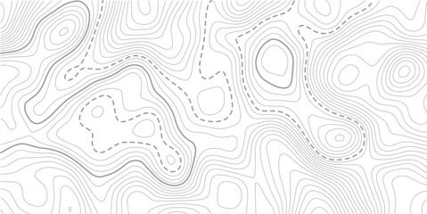 
Abstract Topographic map background with wave line. White wave paper curved reliefs abstract background. Vector illustration.Black and white lines seamless Topographic map patterns.