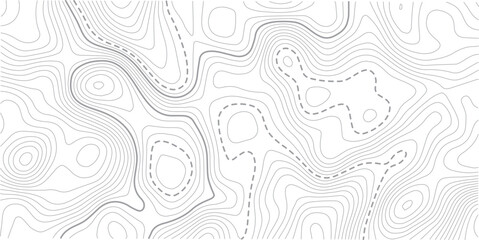 
Abstract Topographic map background with wave line. White wave paper curved reliefs abstract background. Vector illustration.Black and white lines seamless Topographic map patterns.