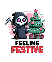 Grim Reaper Christmas PNG