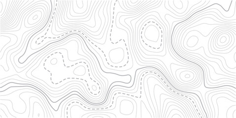 
Abstract Topographic map background with wave line. White wave paper curved reliefs abstract background. Vector illustration.Black and white lines seamless Topographic map patterns.