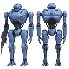 Futuristic Advanced AI Humanoid Robot  Next-Generation Android Prototype in Sci-Fi Laboratory High-Tech 
