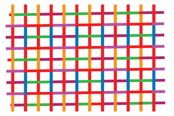 Abstract geometric composition with dynamic color gradients and text elements utilizing helvetica and courier fonts