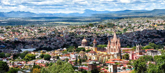 Naklejka premium Panoramic view of San Miguel Allende