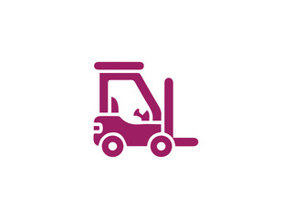 Forklift icon and illustration design vector design 