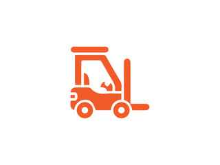 Forklift icon and illustration design vector design 