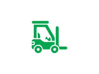 Forklift icon and illustration design vector design 