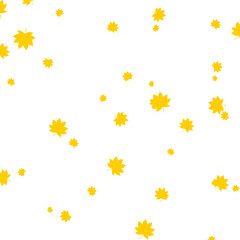 seamless pattern with yellow flowers