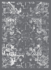  Aztec textile print. African traditional design. Creative boho pattern. Perfect for site backgrounds, wrapping paper, rug, shirt, fabric design. Unique Geometric Vector Seamless  made in ethnic style