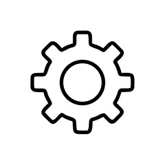Settings Gear Icon – Configuration, Preferences, and System Control Symbol