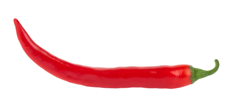Hot red pepper isolated on white background. - Powered by Adobe