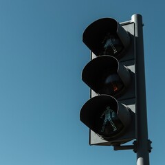 An essential urban signal controlling vehicle and pedestrian movement, ensuring safety and efficiency on busy roadways ,system ,signal ,trafficlight