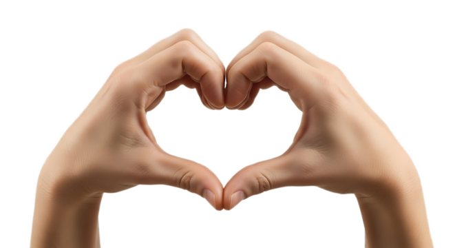 Two hands forming a heart shape against a black background symbolizing love and affection gesture