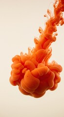 An expressive, fluid ink stain unfurls on a light background, showcasing dynamic patterns and an artistic, imaginative aesthetic ,unique ,graphic ,surface