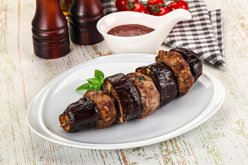 Turkish cuisine - Patlican Kebab with eggplant