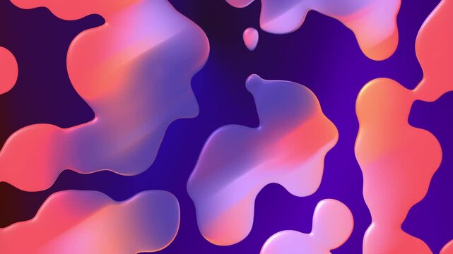 Vibrant abstract background with liquid metaball shapes neon colors and glowing gradients