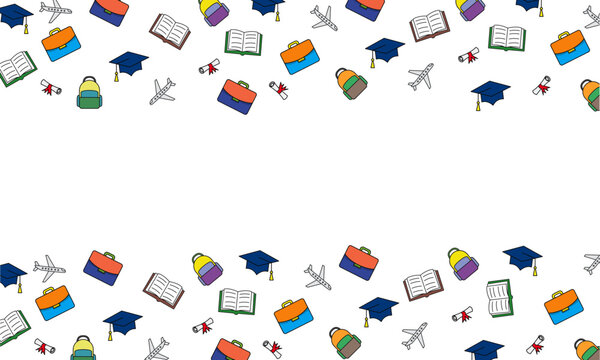 Study Abroad Border Background