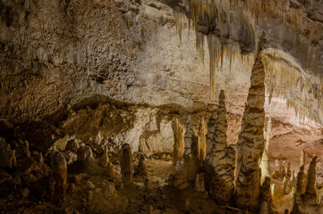 The Frasassi Caves are underground karst caves located in the municipality of Genga, in the province of Ancona, within the Gola della Rossa and Frasassi Regional Natural Park.