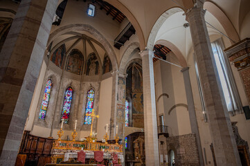 The Church of San Francesco is a religious building located in Gubbio, built in the second half of the 13th century. The exterior retains its Gothic apse, and the bell tower stands next to it.