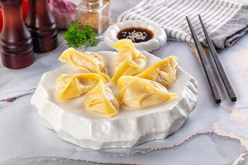 Japanese cuisine stuffed dumplings Gyoza