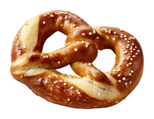 Delicious pretzel snack bakery food cozy environment isolated on transparent background