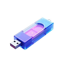 usb flash drive isolated on white