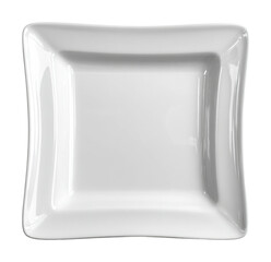 Serving delicious food on white plate kitchen tableware isolated on transparent background