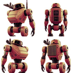 Futuristic Advanced AI Humanoid Robot  Next-Generation Android Prototype in Sci-Fi Laboratory High-Tech 
