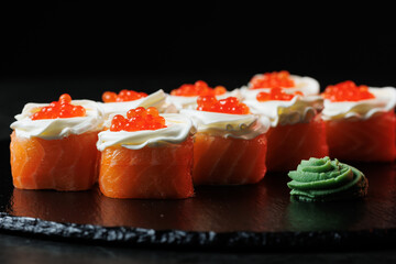 sushi with salmon