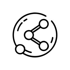 Share Symbol Icon – Social Media, Networking, and Content Distribution Design