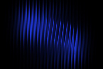 Deep Blue Color Dark Stripes Smooth Abstract Vertical Art