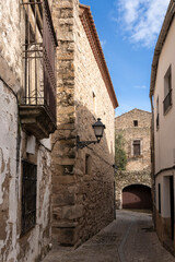 Trujillo historic old town alley street architecture building