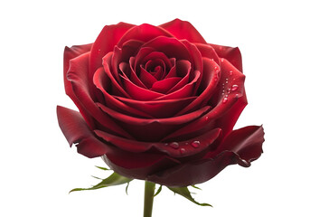 Rose flower isolated on a transparent or white background. PNG