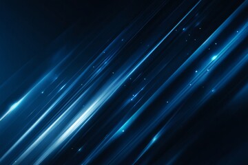 Abstract blue background with diagonal lines and light streaks for technology, design, and modern graphics usage in creative projects