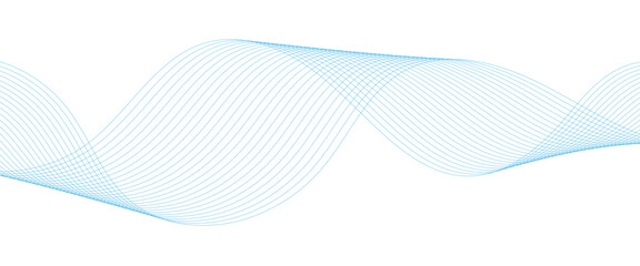 Digital frequency track equalizer, Curve wave seamless pattern. Colorful moving lines design for banner, wallpaper, Business banner, poster. Abstract blue futuristic blend waves lines technology